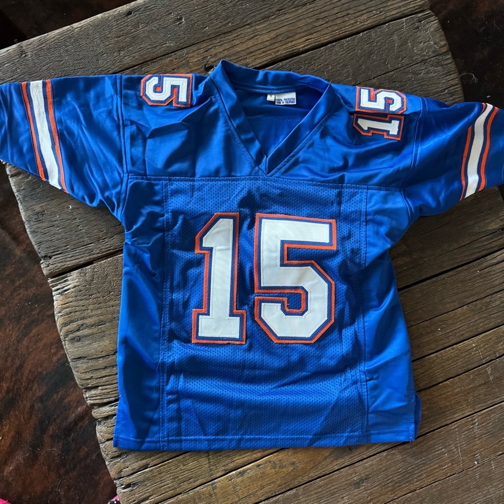 SOLD Tim Tebow #15 Florida Gators Blue Orange Football Jersey Youth Kids Boys - Picture 4 of 8